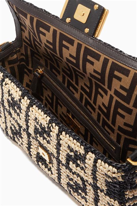 fendi baguette raffia bag|best raffia tote bag.